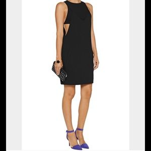 T Alexander Wang layered crepe stretch mini dress